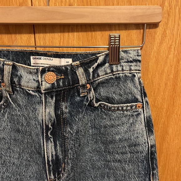 Garage vintage straight jeans size 00 / 23 - Picture 3 of 3